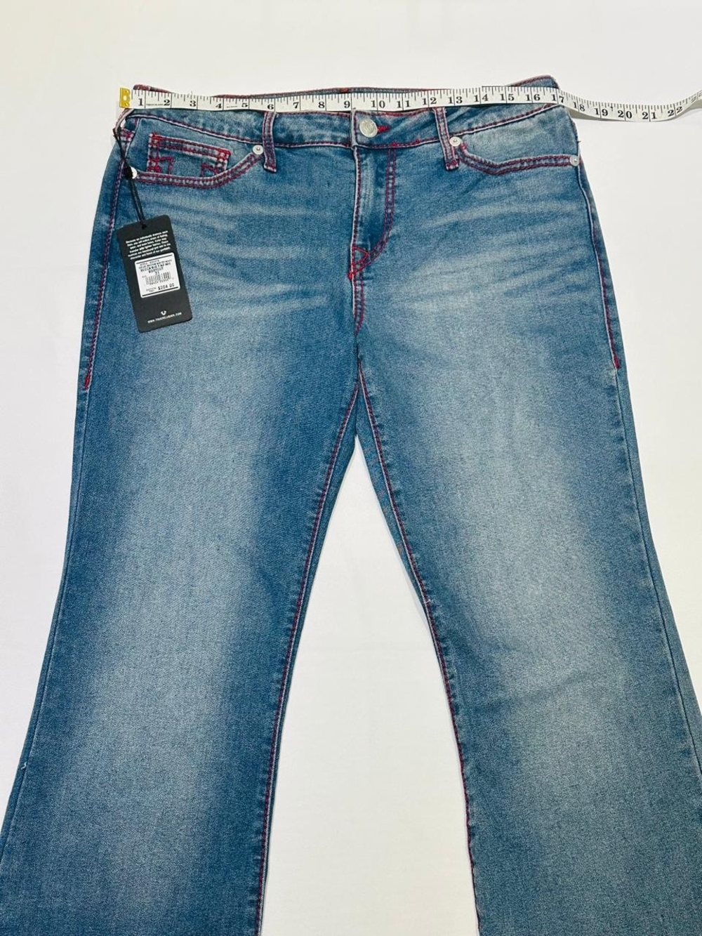 NWT True Religion Becca Big T Women’s Jeans Size 31 – Boot Cut, Medium Wintry W - Picture 5 of 16